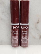 2 NYX Butter Lip Gloss BLG27 Red Wine Truffle