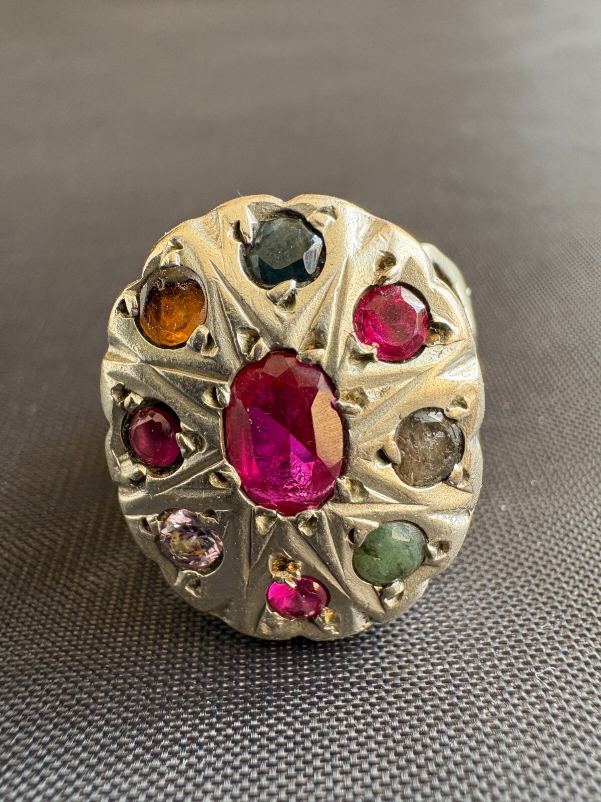 Multi-Gemstone Ruby Sapphire Emerald 925 Sterling… - image 2