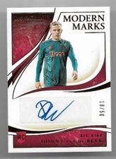 2020 Panini Immaculate Autograph Auto Card : Donny van de Beek #18/50