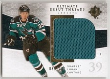 09/10 UD ULTIMATE COLLECTION DEBUT THREADS JERSEY Hockey (Astd) U-Pick From List