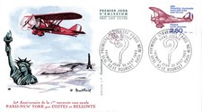 PA53+ FDC  ENVELOPPE   1er JOUR   1930 PREMIERE TRAVERSEE PARIS  /  NEW YORK.