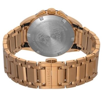 Versace VEM800318 Character Chrono Black Gold Stainless Steel
