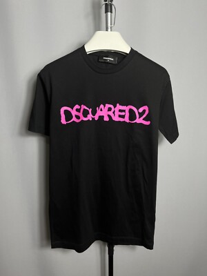 DSquared2 Mens T-Shirt S71GD1079 Black Cool Fit Sz M