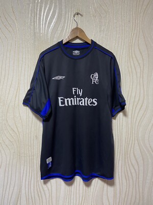 CHELSEA 2003 2005 AWAY FOOTBALL SHIRT SOCCER JERSEY UMBRO sz XL