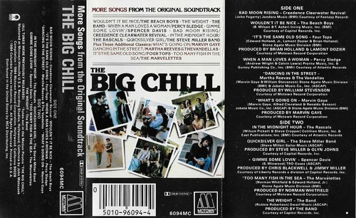 More Songs From The Original Soundtrack The Big Chill Cassette Motown 6094MC