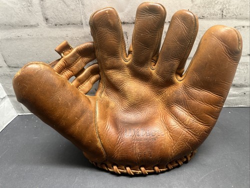 1940'S TED WILLIAMS BOSTON RED SOX WILSON 614 USA CLEAN BASEBALL GLOVE