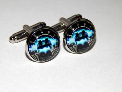 Back to the Future cufflinks Back in Time time-traveling cufflinks, Time Machine