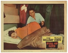 JUDY HOLLIDAY RICHARD CONTE FULL OF LIFE ORIG 1957 11X14 LOBBY CARD LC2146