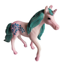 Unicorn Baby Fantasy Horse Model Action Figurine Toy Cake Decoration  3"x3"