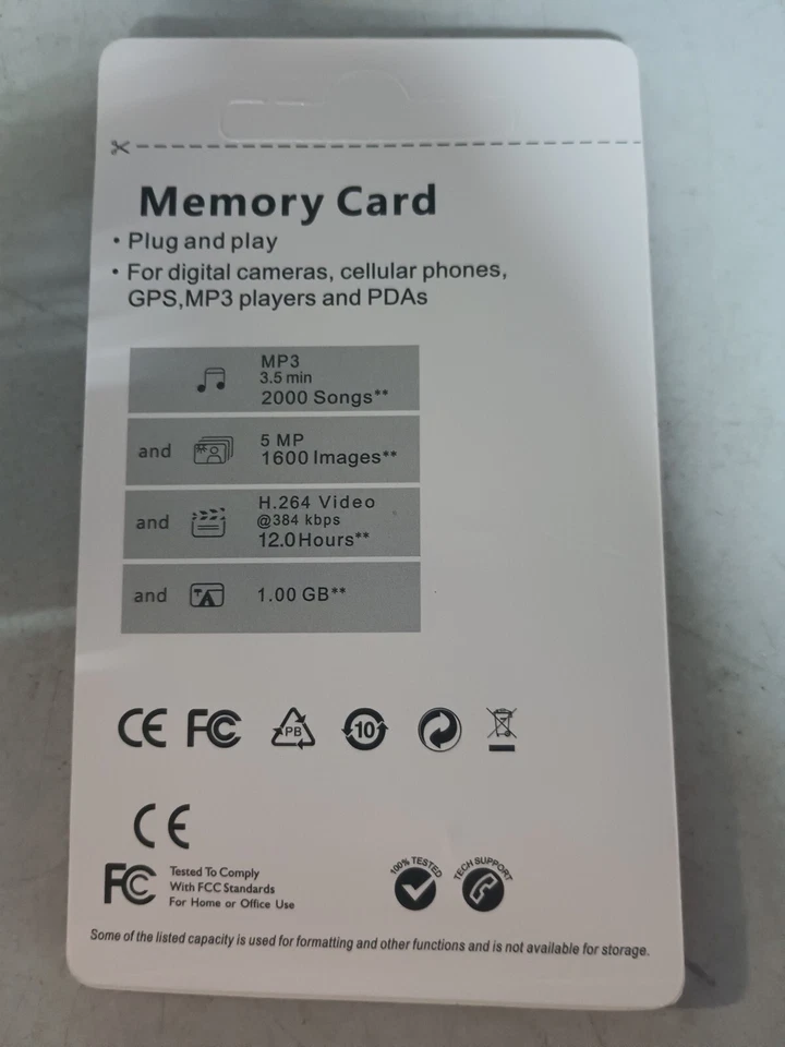  Micro SD 1.00GB SDHC Class 10 Memory Card High speed - Image 4 of 4