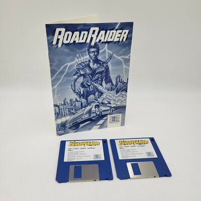 Amiga Commodore Computer PC Game Road Raider Manuel and Discks