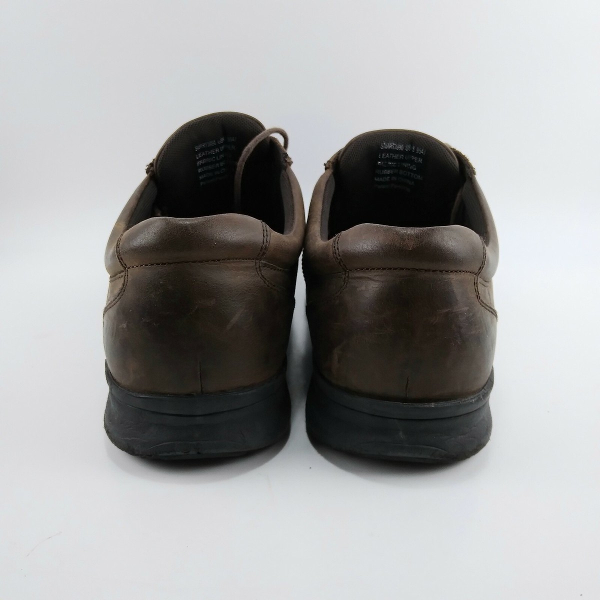 Abeo Smart 3990 Oxfords Brown Slip Resistant Mens Size 9.5 