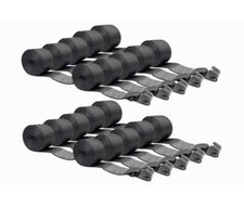 (20 Pack) 4"x30' Winch Straps w/flat Hook - Black Flatbed Tie Down Strap