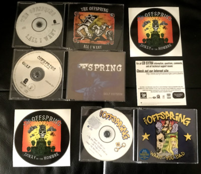 Offspring 3x CD Self Esteem /All i want/Bad/ & IXNAY Promo Punk stickers Epitaph