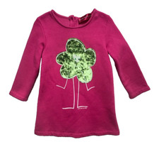 Agatha Ruiz de la Prada Green Velvet Flower Person Pink Sweatshirt ALine Dress 3