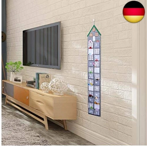 KOHMUI Adventskalender zum befüllen, Weihnachtskalender zum Aufhängen und s - Bild 2 von 6