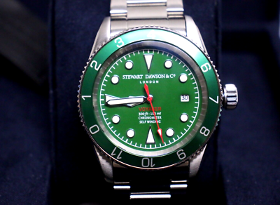 Stewart Dawson Voyager Stainless Steel Sapphire Crystal Men's