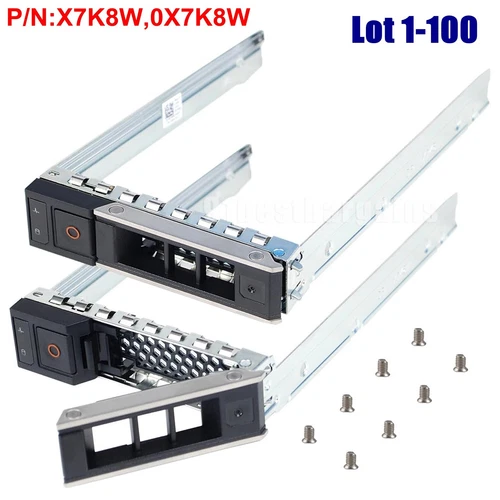 Lot X7K8W for Dell Gen14 R740 R740xd R940 R640 C6420 3.5" HDD Tray Caddy Sled