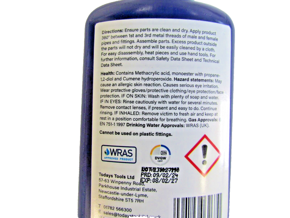 THAT RAPID BLUSTUFF 50ml THREAD SEALER 5060123062670 eBay