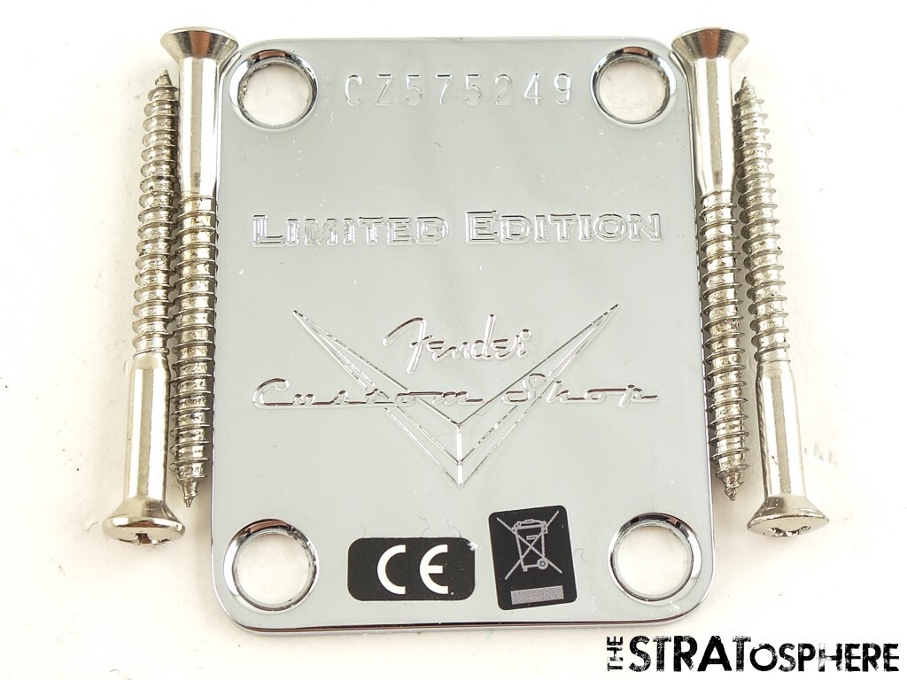 【JUNK】fender CS？ - neck joint plate USA Fender Custom Shop W25 Custom Deluxe Stratocaster NECK