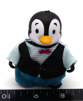 Lil Woodeez Penguin Doll Figure Bow Tie Vest Calico Critters Toddlewaddle