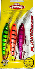 Berkley #7  Flicker Minnow Crankbaits (3-Pk-Anti-Freeze Colors)