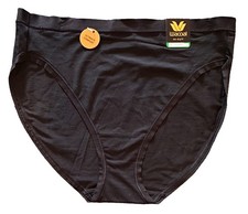 Wacoal Women  s Ultimate Comfort Hi-Cut Brief Pantie L Black Solid Stretch 879362