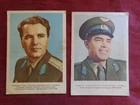 1962/69 -(TWO) POST CARD - CCCP - SPACE, COSMONAUT A.A. LEONOV - V.GORBAKTO