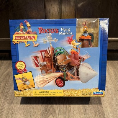 2000 Playmates Chicken Run Rocky s Flying Machine New Factory Sealed Near Mint !