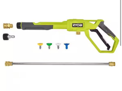 #ad #ad RYOBI Pressure Washer Trigger Handle Kit With Quick Adapters Nozzles Wand $58.99