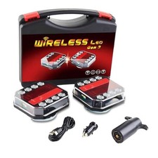 Magnetic Wireless Trailer Lights Kit, Rechargeable LED Tow Lights with 2.4G
