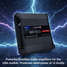 STETSOM BRAVO ATTACK 3000 4OHM 3000W RMS  SAME DAY SHIPPING FROM USA 