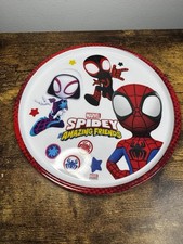 Zak Designs Spider Man Marvel Melamine Spidey Amazing Friends Plate