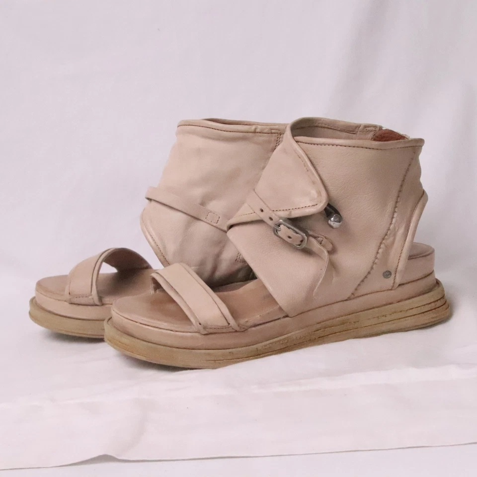 Sandalias de cuero tostado A.S.98 Airstep LAGOS 41EU 9,5 EE. UU. 7 REINO UNIDO daños menores Foto 3 de 4