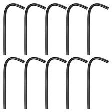 10-Pack Brass Misting Nozzles Tee, 8inch/20cm 360 Degree Bending Dropper