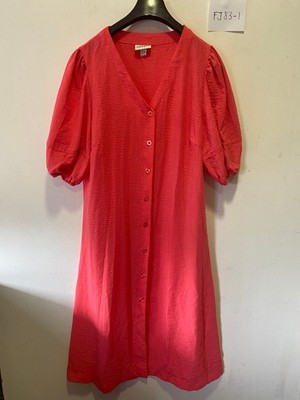 Freemans Hot Pink Shirt Maxi Dress UK 20 Plus (FJ83-1)