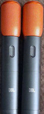 JBL Wireless Microphone Pair Black Orange Compact Lightweight Design