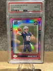 Drake Maye Patriots Rated Rookie 2024 Donruss Pink Optic! PSA 10!  Card #229