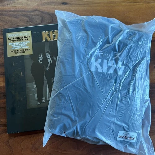 KISS Dressed To Kill 50th Anniversary Vinyl/T-Shirt (L) Bundle (NM/NM) SEALED