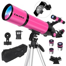 Telescope for Adults High Powered, 80mm Aperture 600mm Telescopes for Astrono...