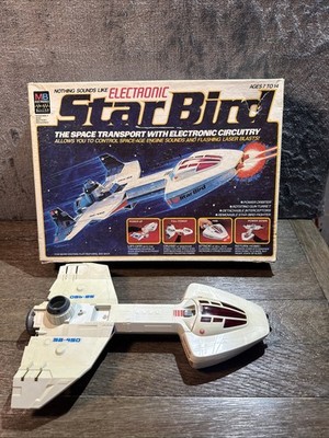 Vintage 1978 Milton Bradley Electronic Star Bird Ship W/box missing gun READ