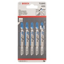 Bosch T118G Basic Per Metallo Seghe A Nastro (5 Pezzi)