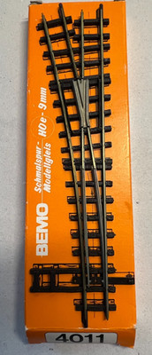 Bemo 4011 H0e Weiche links  9mm  in OVP
