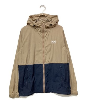 Authentic HELLY HANSEN Brisk Light Jacket L Beige/Navy Men HZ12354 #6956