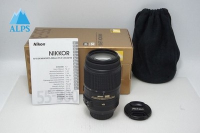 Nikon AF-S DX NIKKOR 55-300mm F4.5-5.6G ED VR Lens for F Mount w/ Box #260514e