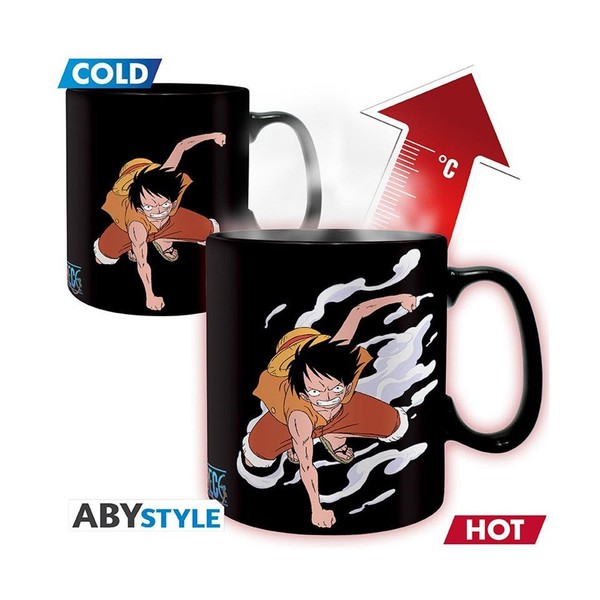Abysse - One Piece: - Luffy And Ace - 460 Ml - Becher Mit Thermoeffekt --image