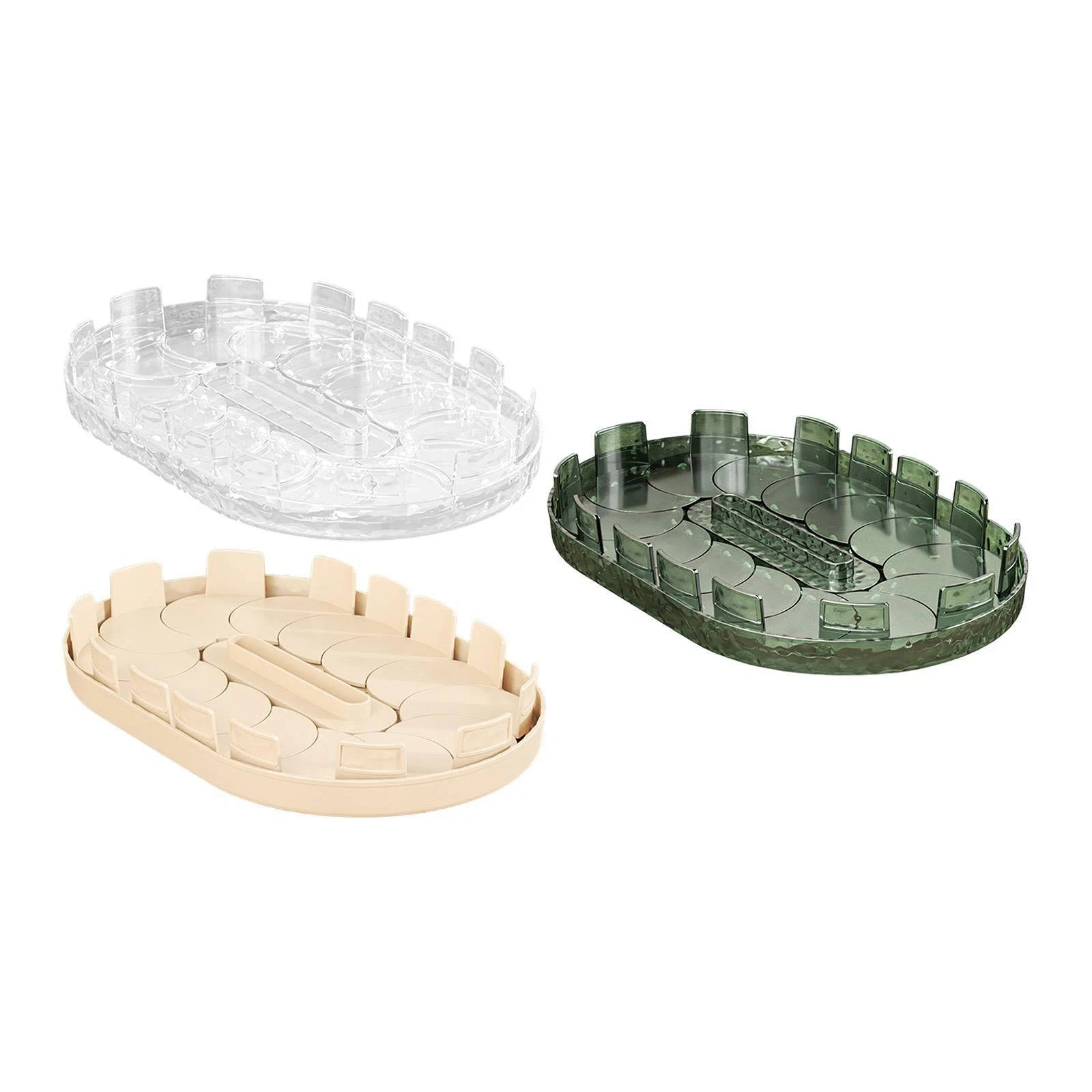 Turntable Organizer Spice Rack Practical Non Slip Lightweight Refrigerator