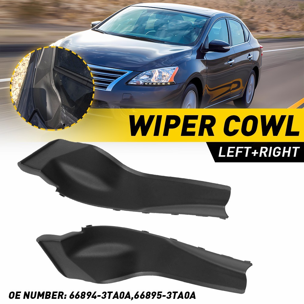 Pair Car Corner Windshield Wiper Cowl Cover Black For Nissan Altima 2013-2016 US