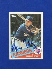 1985 Topps SIGNED Marvis Foley RANGERS #621 autograph auto