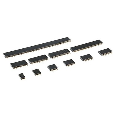 2,54mm Einreihig Buchsenleiste 2/3/4/5/6/7/8 - 40 Polig Gerade Pin Header Female